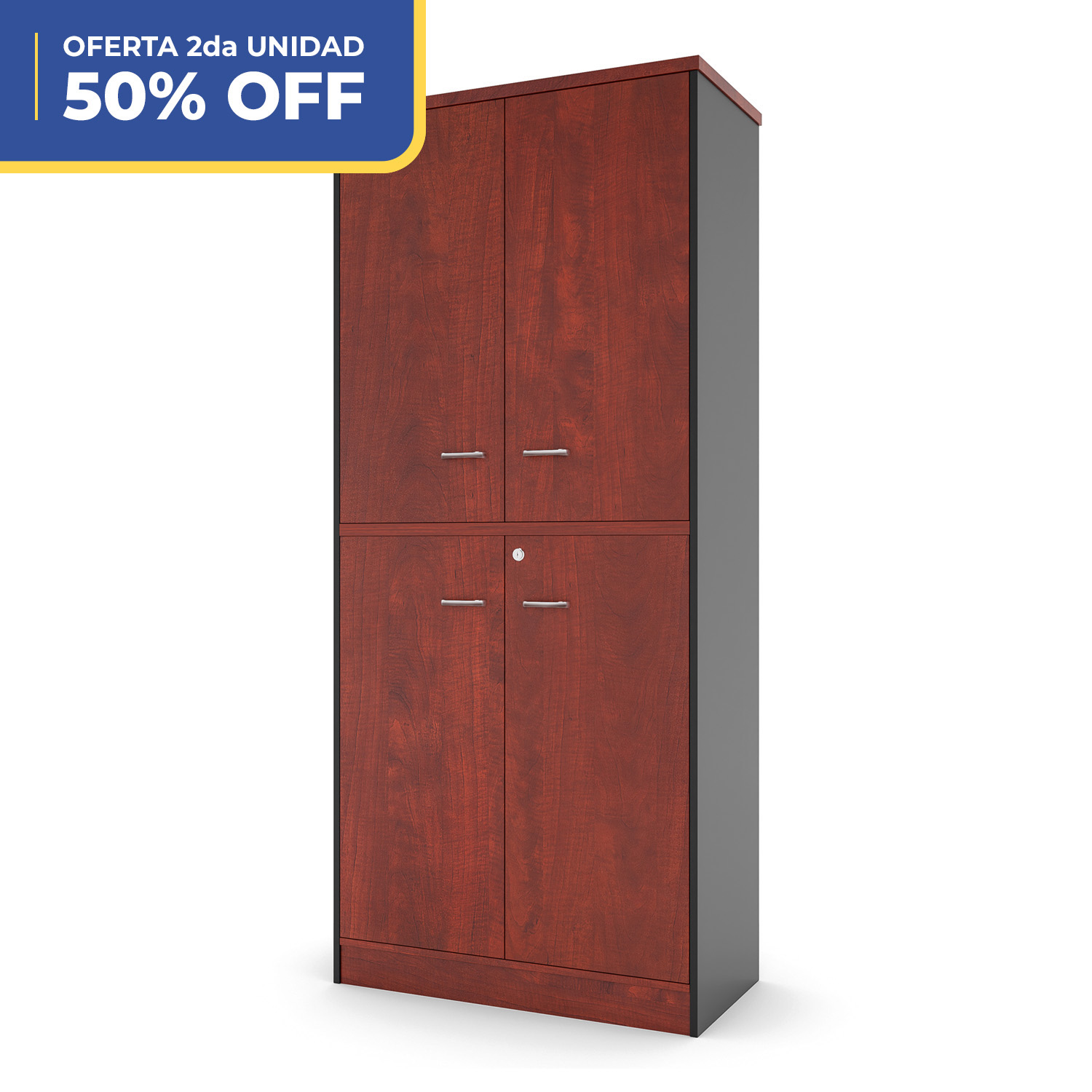 トップス Pedestal COD. 1419 / ESTANTE NEO 4 PUERTAS - COLOR CEREZO - OFFICENTER CHILE